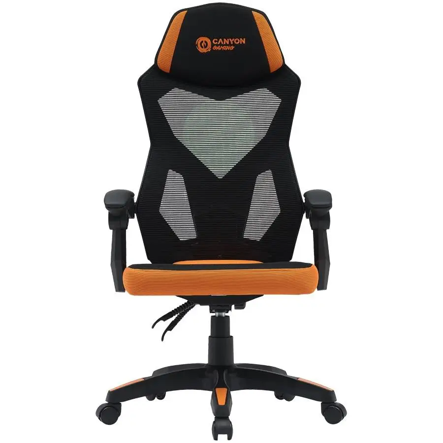 Геймърски стол CANYON gaming chair Wave MCH02 Mesh Black Orange - CNE-MCH02
