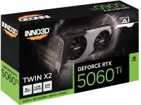 Видео карта Inno3D GeForce RTX 5060 Ti 8GB Twin X2 - N506T2-08D7-193075N
