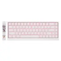 Madlions професионална геймърска механична клавиатура Professional Gaming Mechanical Keyboard MAD 68 HE Flagship V2 - 8K, Magnetic Amber Pro Switches - White