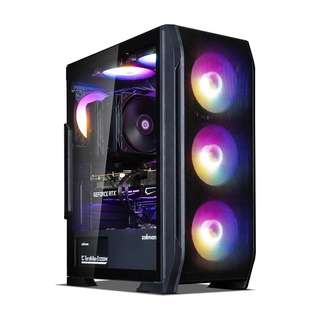Кутия Zalman N7 PLUS Case ATX - 7 fans included, Tempered Glass