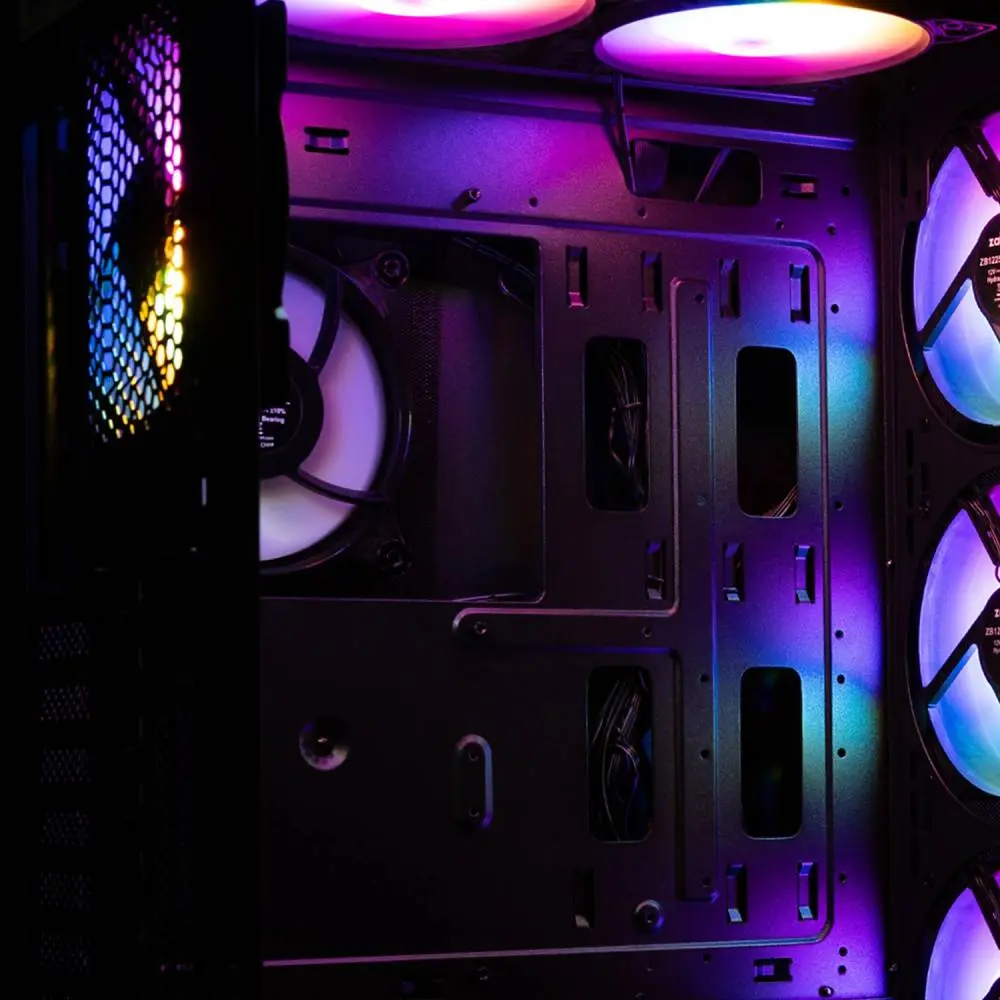 Кутия Zalman N7 PLUS Case ATX - 7 fans included, Tempered Glass