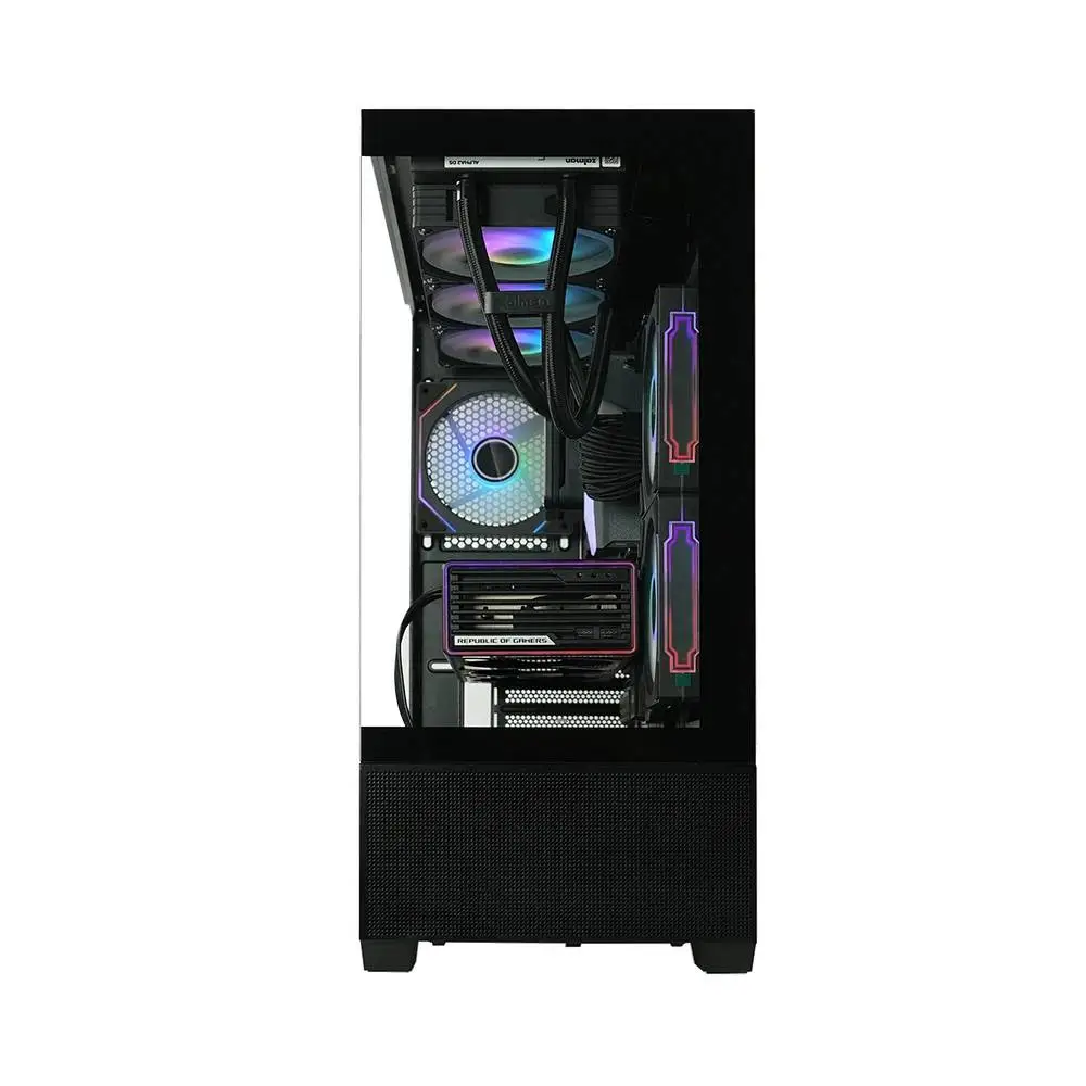 Кутия Zalman Chronix BLACK Case ATX 3 x 120 mm A-RGB, USB-C, Tempered Glass