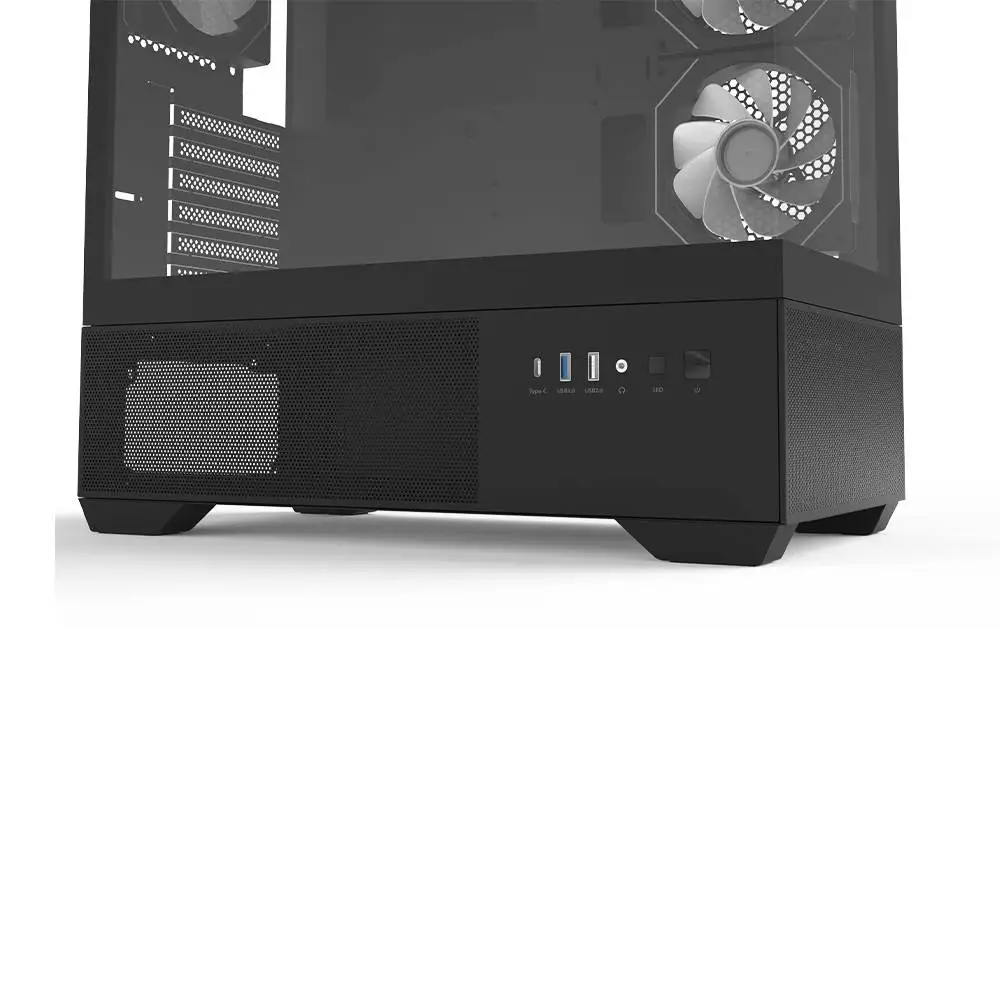 Кутия Zalman Chronix BLACK Case ATX 3 x 120 mm A-RGB, USB-C, Tempered Glass