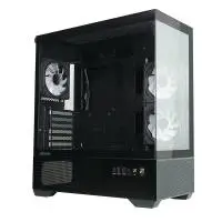 Кутия Zalman Chronix BLACK Case ATX 3 x 120 mm A-RGB, USB-C, Tempered Glass