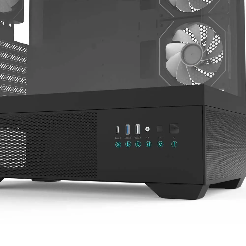 Кутия Zalman Chronix BLACK Case ATX 3 x 120 mm A-RGB, USB-C, Tempered Glass