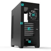 Кутия Zalman Chronix BLACK Case ATX 3 x 120 mm A-RGB, USB-C, Tempered Glass