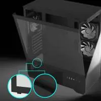Кутия Zalman Chronix BLACK Case ATX 3 x 120 mm A-RGB, USB-C, Tempered Glass