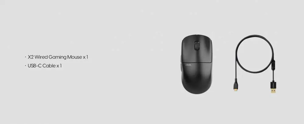 Pulsar професионална геймърска мишка Wired Gaming Mouse X2 Wired Size2 Black