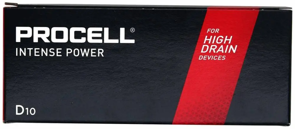 Батерия алкална индустриална LR20 D 10pk опаковка INTENSE  PROCELL /цена за 10 бр./