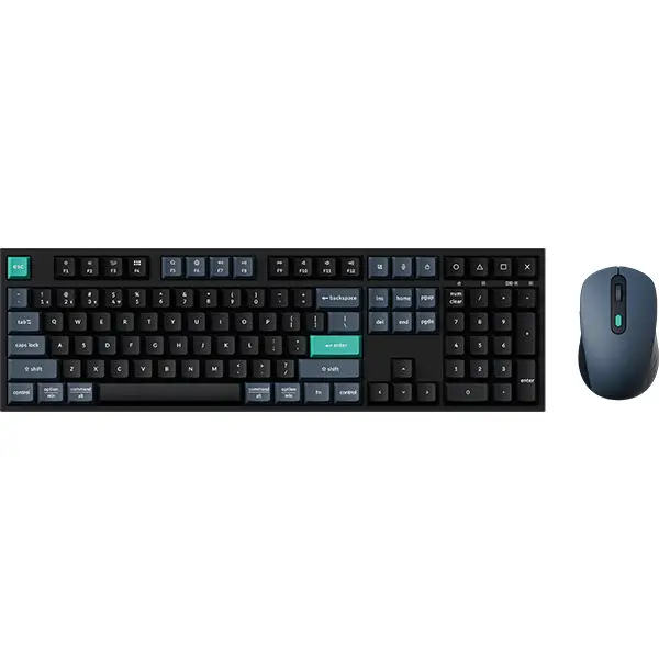 Комплект клавиатура и мишка Keychron B36 Deep Black и BM25 Wireless/BT/Wired Combo