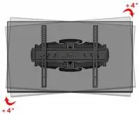 Gembird стенна стойка за телевизор TV Mount - WM-58ST-01 - 32"-58", 36.4 kg