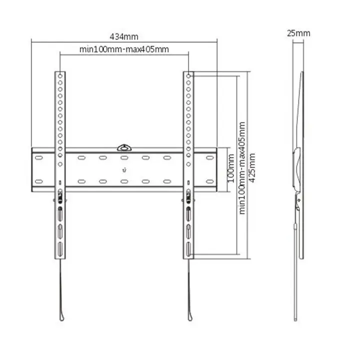 Gembird стенна стойка за телевизор TV Mount - WM-55F-02 - 32"-55", 40 kg