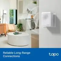 TP LINK интелигентен хъб със звънец H100, аларма, координира се с интелиг. сензори Tapo, свързва до 64 интелиг. у-ва, звънец, Wi-Fi