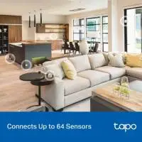 TP LINK интелигентен хъб със звънец H100, аларма, координира се с интелиг. сензори Tapo, свързва до 64 интелиг. у-ва, звънец, Wi-Fi