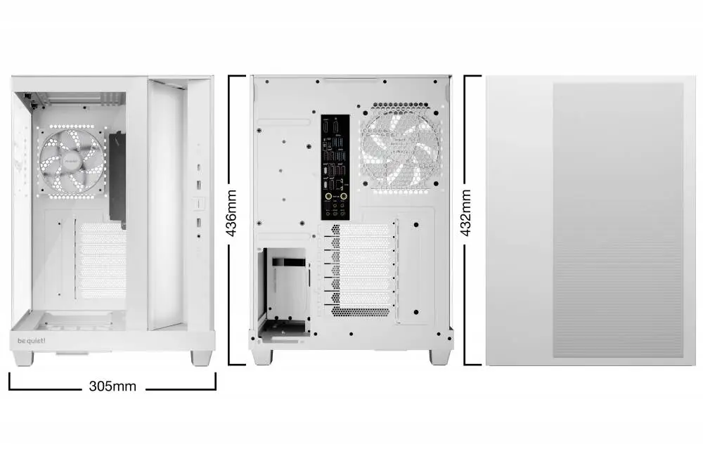 Кутия be quiet! LIGHT BASE 500 LX White Case ATX - BGW86