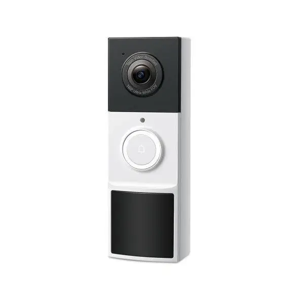 TP LINK нтелигентен видео звънец за врата Tapo D210, 2K QHD (2560&times;1440),160&deg; зрителен ъгъл, microSD до 512 GB, 2.4Ghz, AI-разпознаване