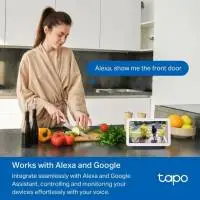 TP LINK нтелигентен видео звънец за врата Tapo D210, 2K QHD (2560&times;1440),160&deg; зрителен ъгъл, microSD до 512 GB, 2.4Ghz, AI-разпознаване