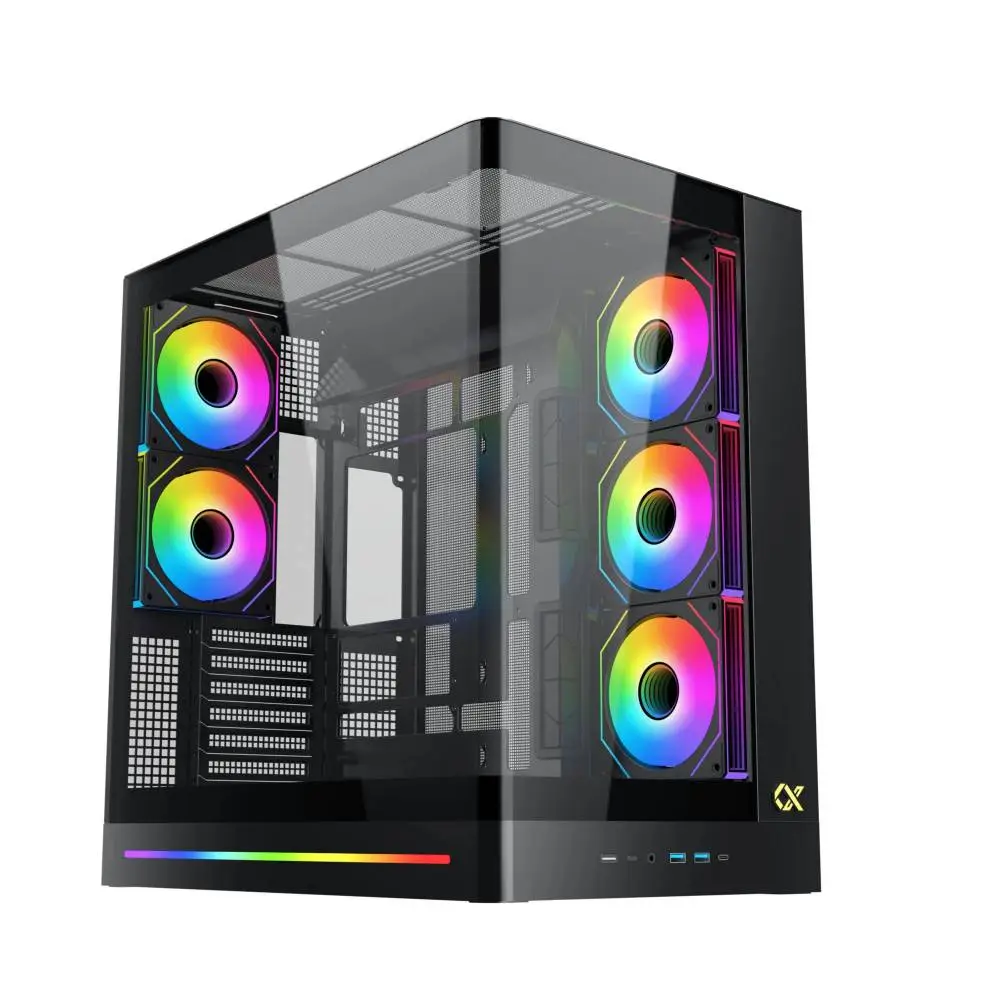 Кутия Xigmatek PANO II AIR, 8 x ARGB Fans Case E-ATX