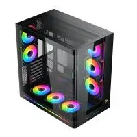 Кутия Xigmatek PANO II AIR, 8 x ARGB Fans Case E-ATX