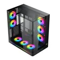 Кутия Xigmatek PANO II 8 ARGB Fans Case E-ATX