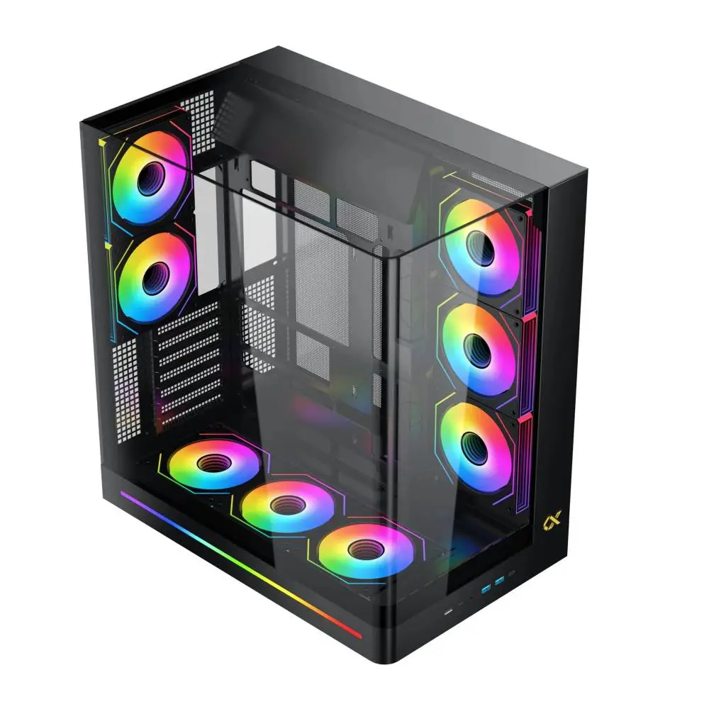 Кутия Xigmatek PANO II 8 ARGB Fans Case E-ATX