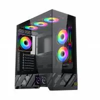 Кутия Xigmatek Alphard Pro, 6 inch LCD Display, 6 ARGB Fans Case E-ATX