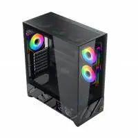 Кутия Xigmatek Alphard Pro, 6 inch LCD Display, 6 ARGB Fans Case E-ATX