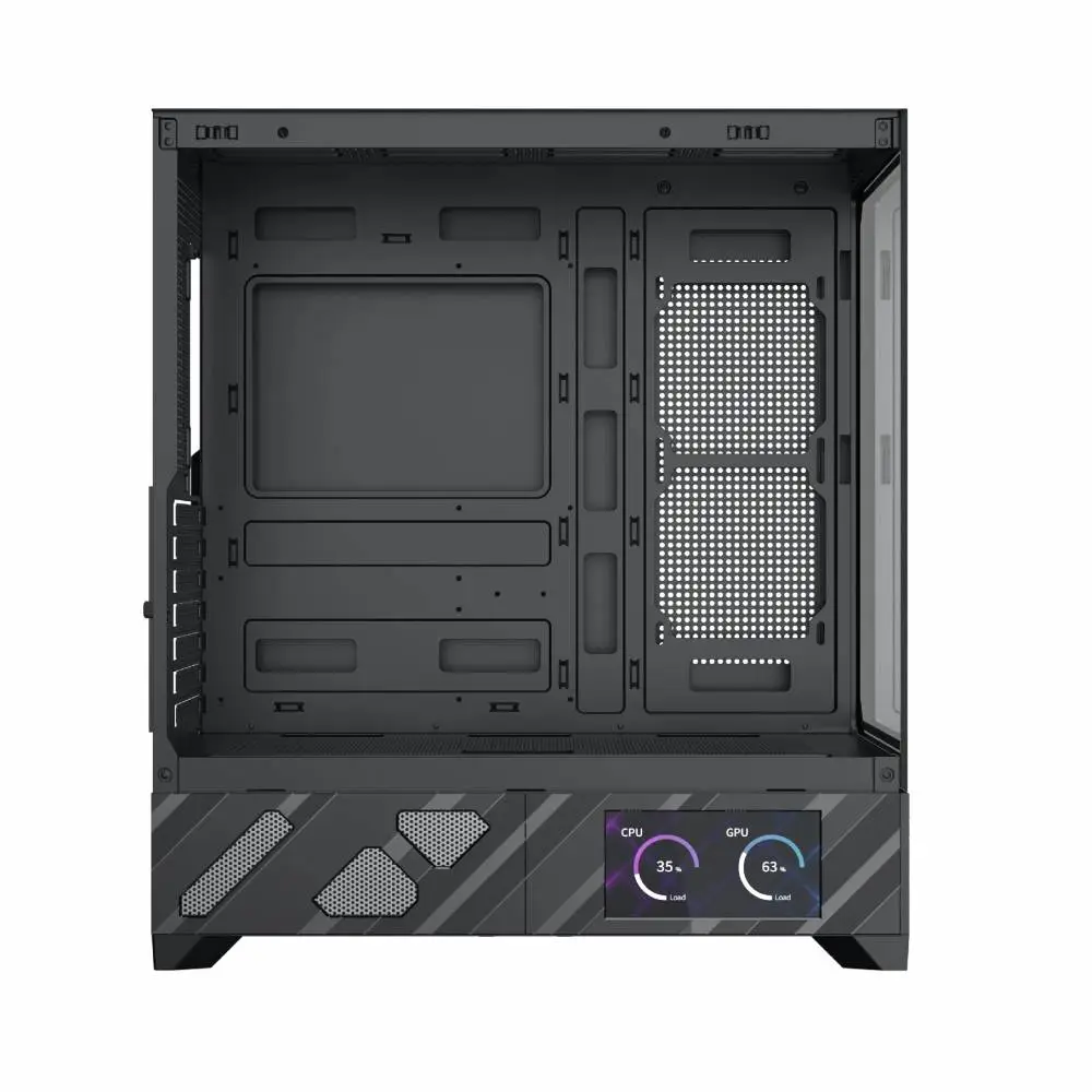 Кутия Xigmatek Alphard Pro, 6 inch LCD Display, 6 ARGB Fans Case E-ATX