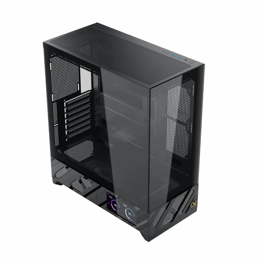 Кутия Xigmatek Alphard Pro, 6 inch LCD Display, 6 ARGB Fans Case E-ATX