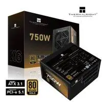 Захранване Thermalright  TR-KG750 PSU ATX 3.1 750W Gold, Full Modular