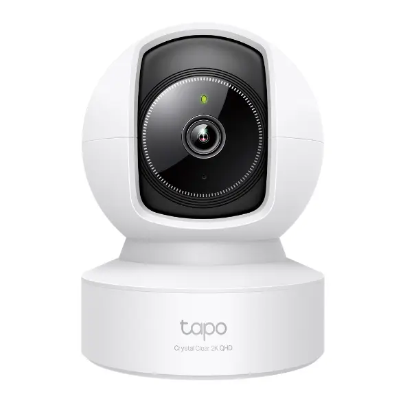 IP камера куполна TP-Link Tapo C222, 2560x1440@30fps, Pan/Tilt, H.264, microSD, Wi-Fi, аудио, RJ-45