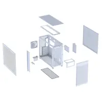 Кутия ASUS PRIME AP303 TG Compact ATX Case White