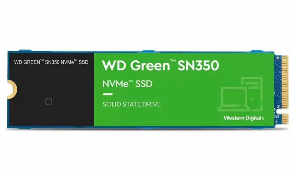 Диск SSD WD Green SN350 1TB M.2 2280 NVMe PCIeGen3x4 - WDS100T3G0C-00AZL0 