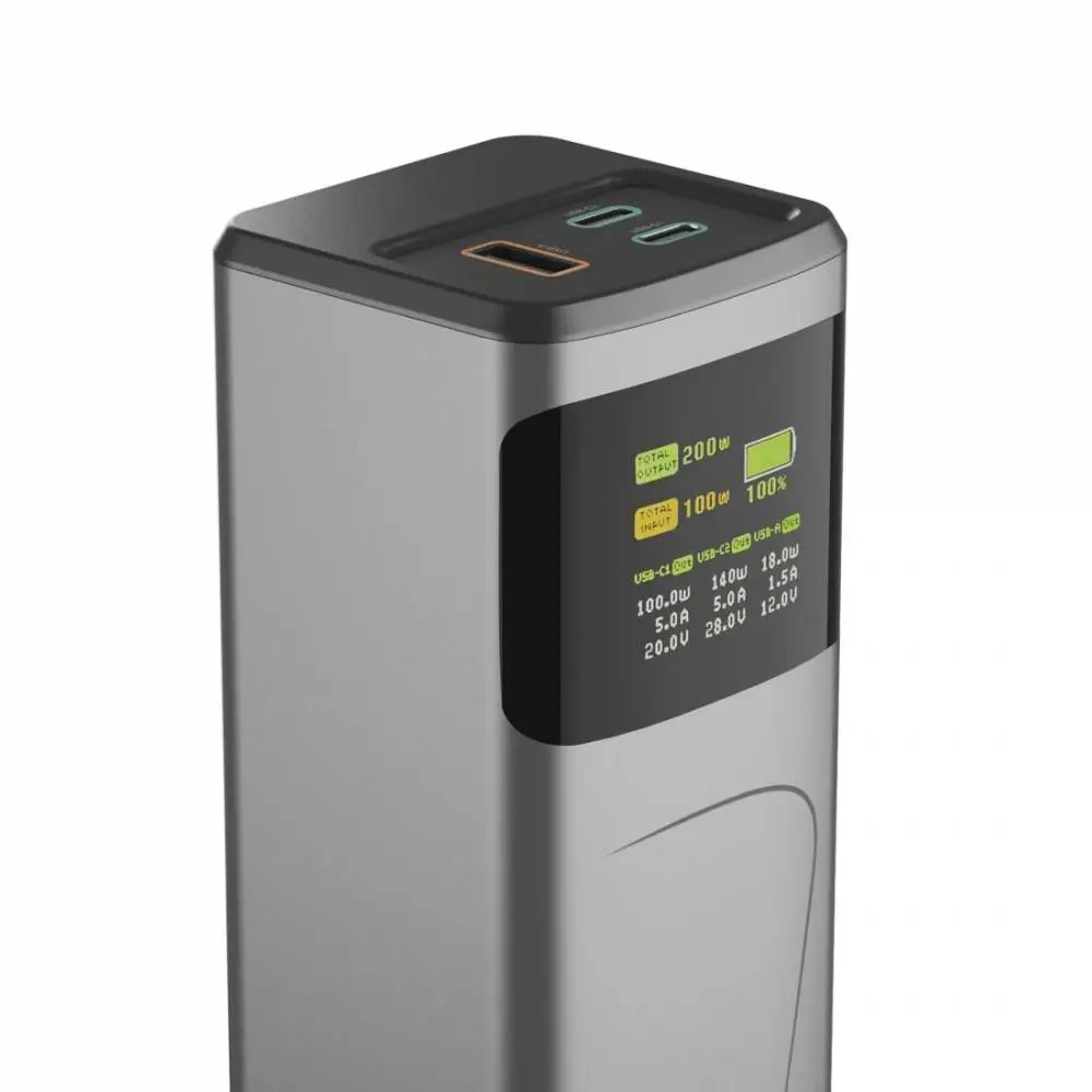 HAMA Външна батерия &bdquo;High Power&ldquo;, 200 W, 24000 mAh, 2x USB-C, USB-A, бързо зареждане