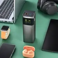 HAMA Външна батерия &bdquo;High Power&ldquo;, 200 W, 24000 mAh, 2x USB-C, USB-A, бързо зареждане