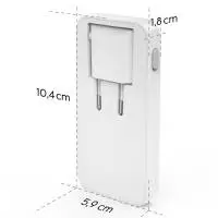 HAMA Бързо мини зарядно, 65W, 2x USB-C, 1x USB-A, PD, плоско, бяло