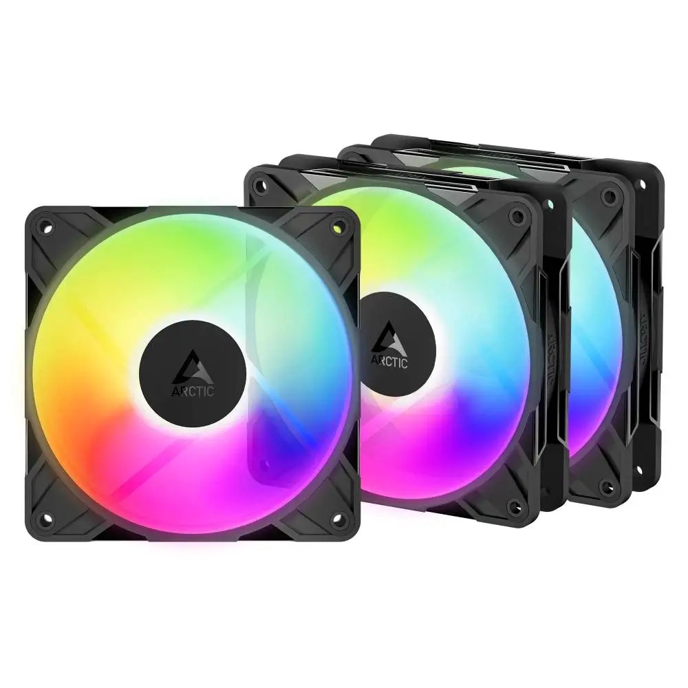 Arctic Комплект вентилатори Fan Pack 3-in-1 - P12 Pro Reverse A-RGB (Black)