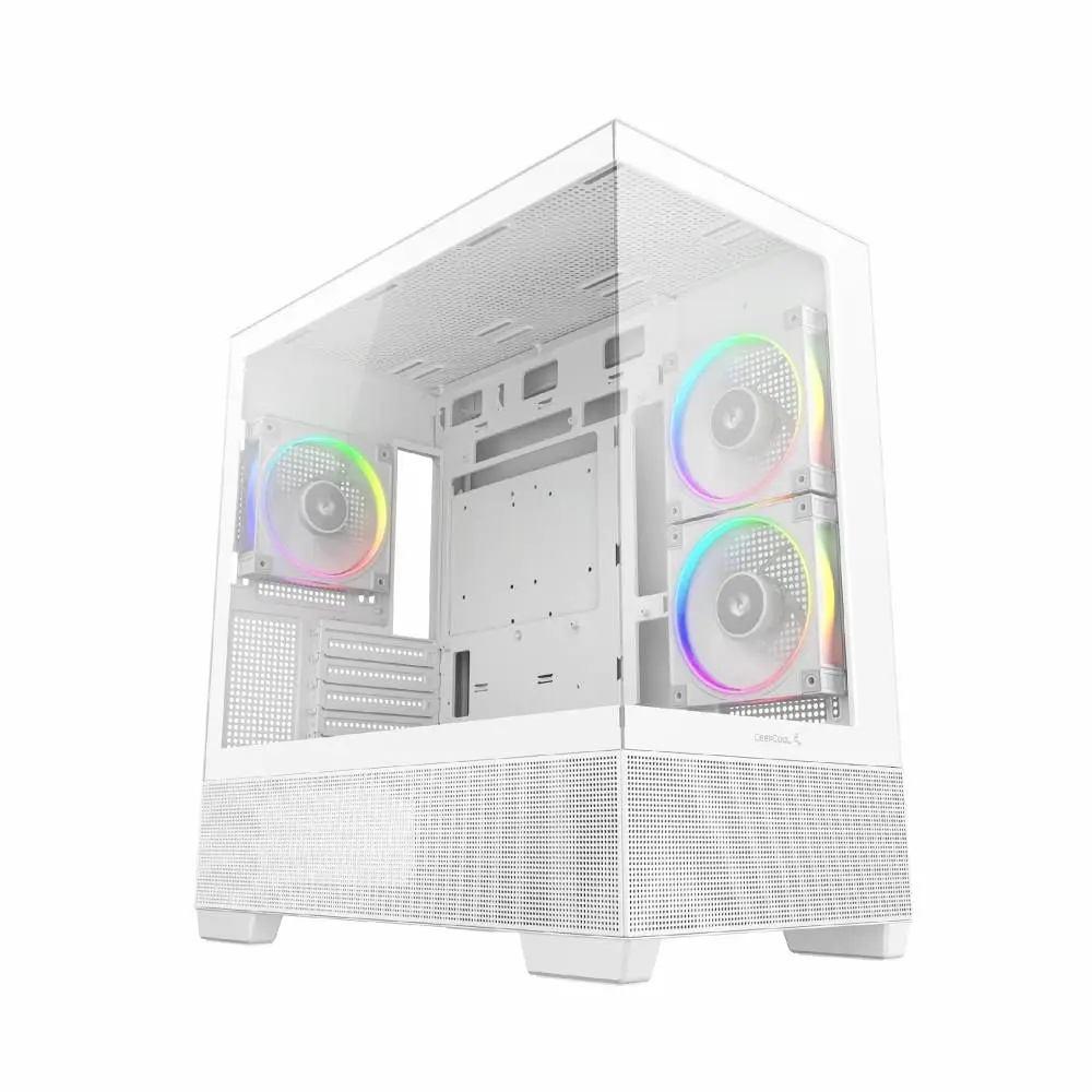 Кутия DeepCool CG380 3F WH Case ATX, 3 x ARGB Fans, USB-C
