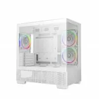 Кутия DeepCool CG380 3F WH Case ATX, 3 x ARGB Fans, USB-C