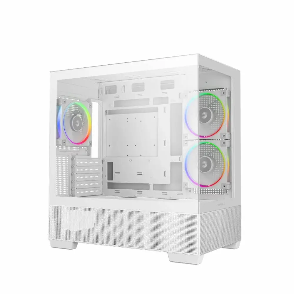Кутия DeepCool CG380 3F WH Case ATX, 3 x ARGB Fans, USB-C