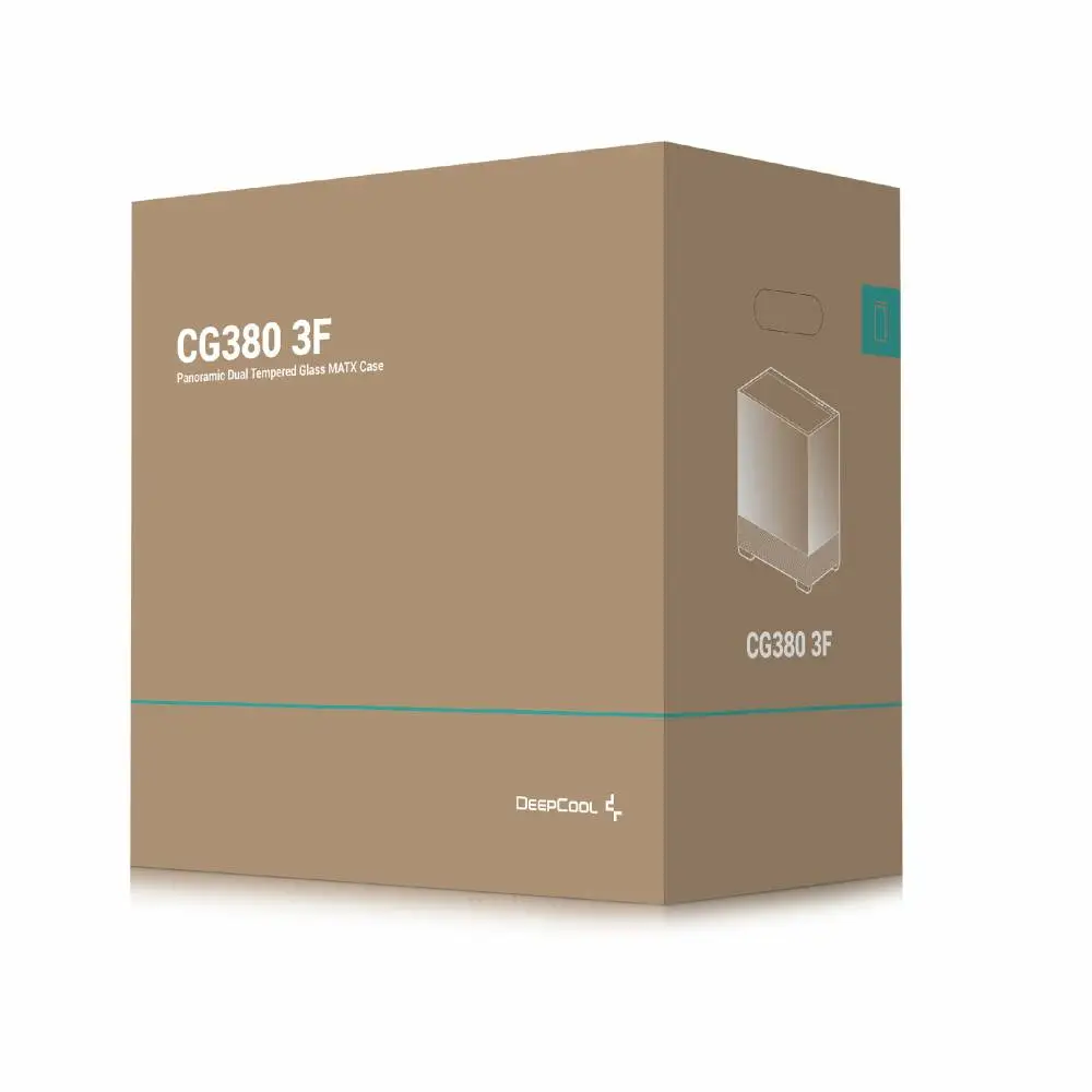 Kутия DeepCool CG380 3F Case ATX, 3 x ARGB Fans, USB-C 