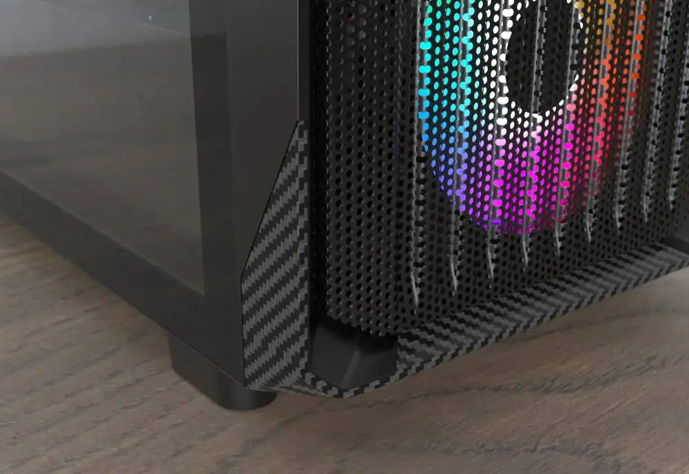 Montech кутия Case mATX - X5M (W) - 4 x 120 mm A-RGB, USB-C