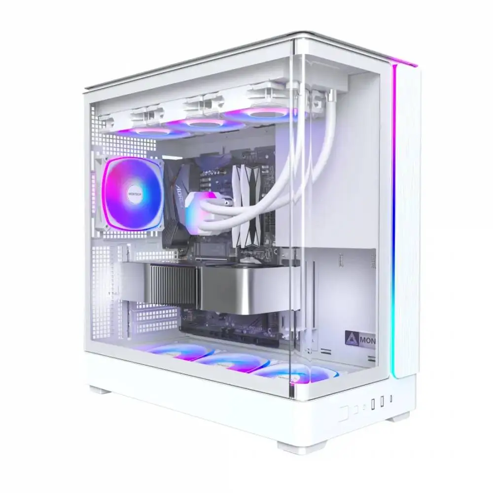 Montech кутия Case ATX - KING 45 PRO (W) - 4 x 120 mm A-RGB, USB-C
