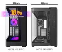 Montech кутия Case ATX - KING 45 PRO (B) - 4 x 120 mm A-RGB, USB-C