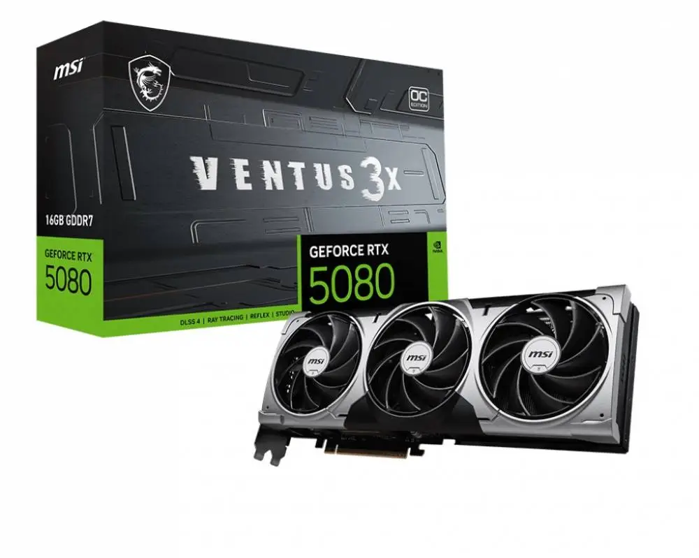 Видео карта MSI GeForce RTX 5080 16G VENTUS 3X OC - 912-V531-428