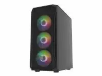Кутия Fury PC Case Shobo SH4F RGB Midi Tower, Window, Black - NFO-2154
