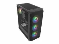 Кутия Fury PC Case Shobo SH4F RGB Midi Tower, Window, Black - NFO-2154