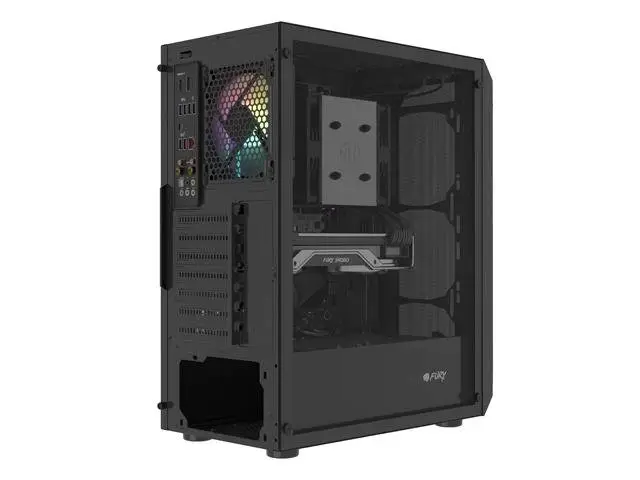 Кутия Fury PC Case Shobo SH4 RGB Midi Tower, Window, Black - NFO-2153