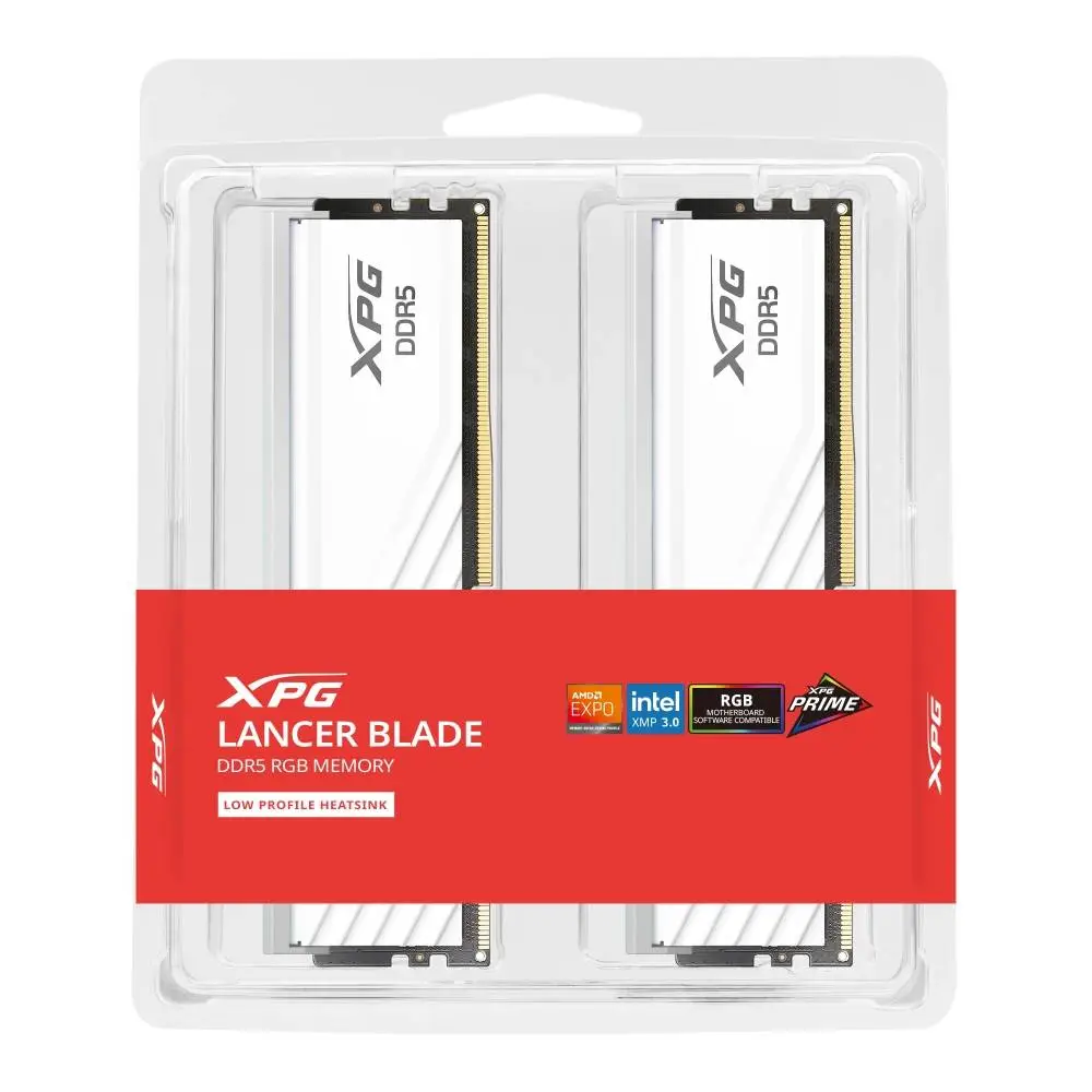 Памет ADATA LANCER BLADE RGB 32GB (2x16GB) DDR5 6000MHz CL30 White EXPO/XMP