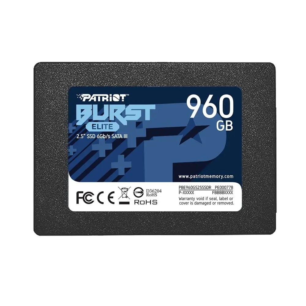 Диск SSD Patriot Burst Elite 960GB SATA3 2.5"- PBE960GS25SSDR